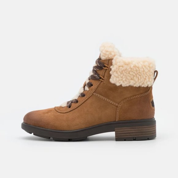 NWT UGG BOOTS - LACE UP - CHESTNUT - Picture 9 of 12